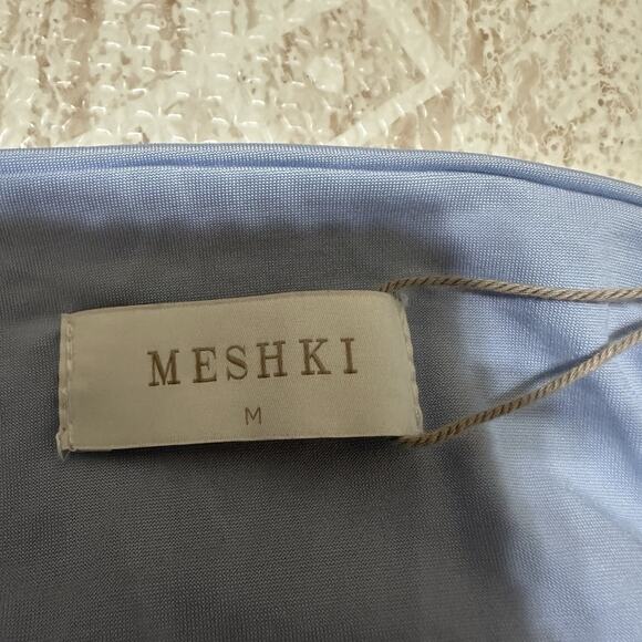 Meshki Adaline Rose Halter Neck Mini Dress M NWT Little Blue Dress - Picture 11 of 13